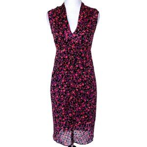 Allsaints Aldine Cheri Blossom Chiffon Dress NWT Size 6 Retail $260 Price $130